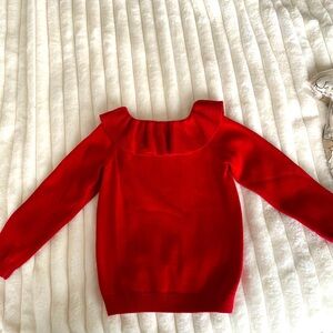 Knitted sweater with a frill on the neck Hope&Henry